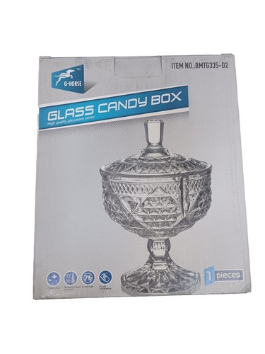 Glass candy jar large - glass,