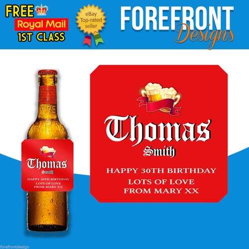 Personalised beer lager spoof - personalised, beer/lager