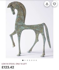 Greek Horse Statue in Bronze