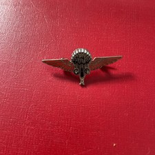 Vintage GQ Pin badge military WW2 Home Front Parachute Qualify Wings 