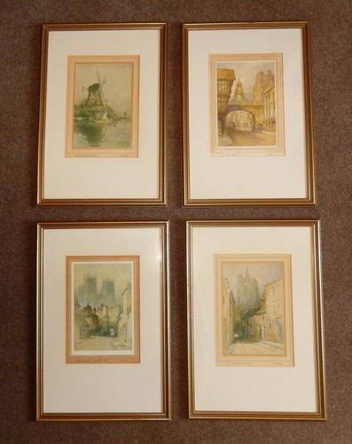 Framed prints signed and - 4,