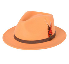 100% Wool Fedora Hat Unisex