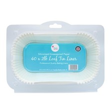 2lb Loaf Tin Liners, 40 Pack