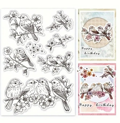Clear stamps birds - clear,