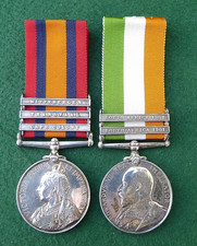 BRITISH BOER WAR  QSA-KSA MEDAL PAIR  QUEENS & KINGS SOUTH AFRICA  TO THE R.F.A