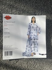 Khaadi Unstitched 3-Piece Suit Pakistani Designer Brand for Summer Lawn