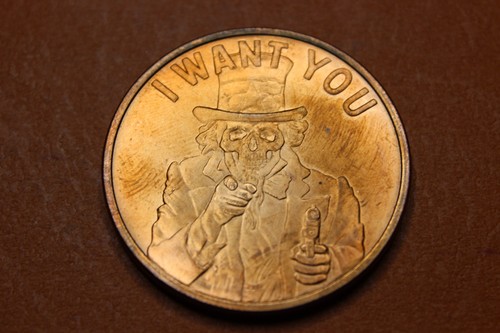 Token medal want you - want, you-silver