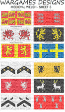 28mm medieval welsh flags - 28mm,
