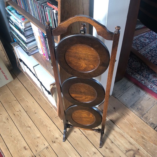 Vintage wooden tier folding - vintage,