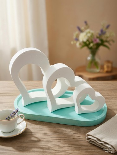 Handcrafted jesmonite trio - handcrafted,