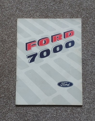 Ford 7000 tractor operators - ford,