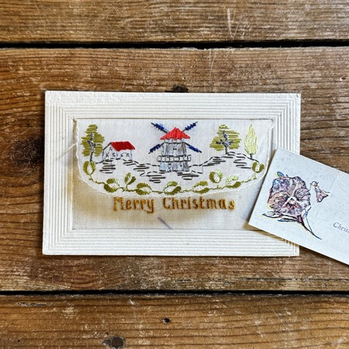 Antique embroidered silk - antique,
