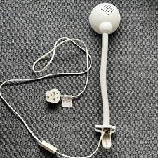 Vintage White Clip On Goose Neck Lamp 1980s