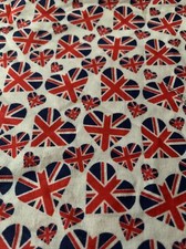 COTTON UNION JACK FABRIC KING