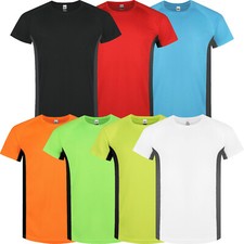 New Mens Breathable T Shirt Cool Dry Sports Running Performance Wicking Gym Top