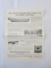 Vintage 1909 Pioneer Boat &