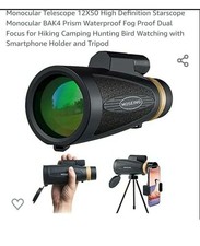 Monocular Telescope 12X50 High