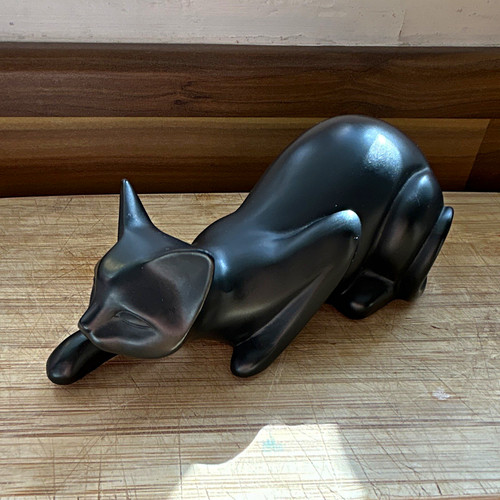 Black cat figurine ornament - figurine,