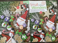 Small Wonders Christmas Decorations Part 1 & 2 Bells, Baubles, Cane, Snowman Pud