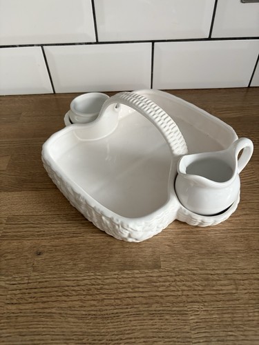 White pottery strawberry