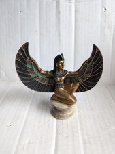 Beautiful Ancient Egyptian Style Isis Winged Goddess Resin 5 Inch Figurine VGC