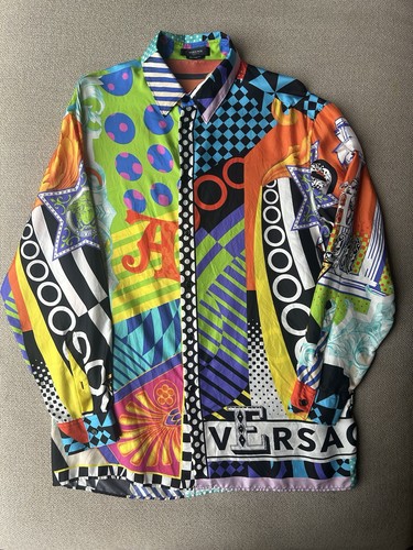 Versace silk long sleeve - versace,