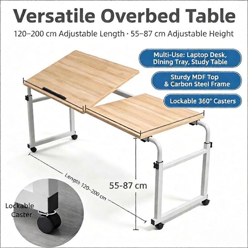 Medical overbed bedside - overbed, table