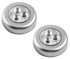 2x LED ROUND LIGHTS STICK N