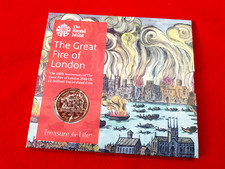 ROYAL MINT : Great Fire Of London : 2016 £2 Coin Uncirculated Pack