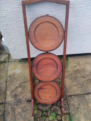 Antique folding wooden cake - folding,