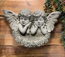STONE GARDEN  TWIN CHERUB WITH