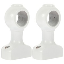 2 Pcs Curtain Pole Wooden