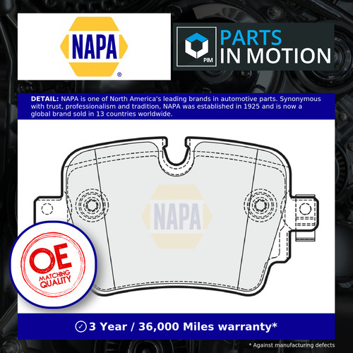 Brake pads set - rear, nbp1895