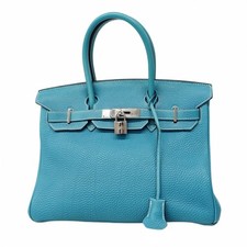 Hermes Hermès Birkin 30 Togo Handbag in Blue Jean, H Stamp, Women'... GZl1cykg