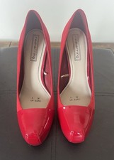 Red Herring Womens Red Toecap High Heel Shoes, Size 5 UK, Worn Once 