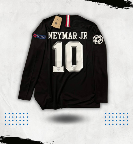 Neymar psg black jersey - jr,