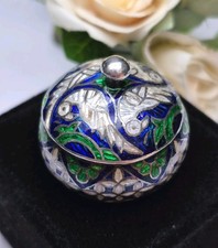 Sterling Silver Enamel Pill