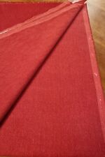 LINWOOD DELTA 11 100% COTTON UPHOLSTERY FABRIC IN POPPY 240cm X 140cm 