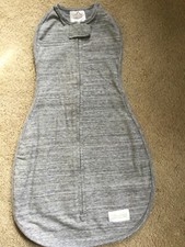 Woombie Original Sleep Sack Baby Swaddle Newborn to 3m 5-13lbs Heather Gray NWOT