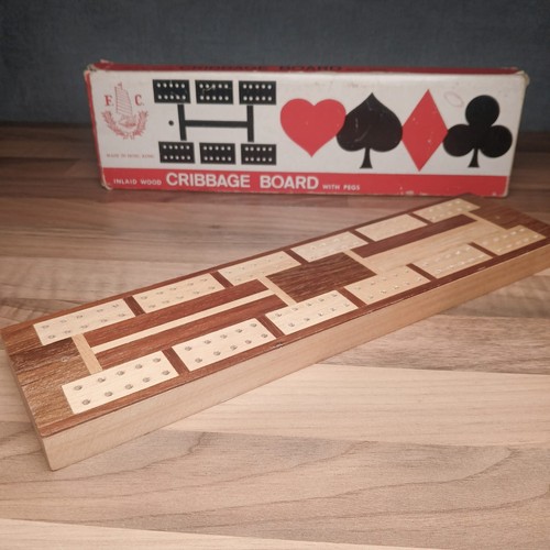 Vintage inlaid wooden - "fc",