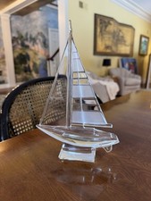 J.G. Durand Glass Sailboat