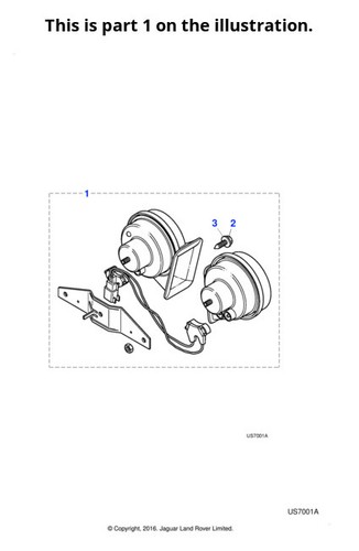Jaguar horn type v6 - horn, s-type