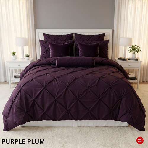 Pintuck duvet cover set - pintuck,