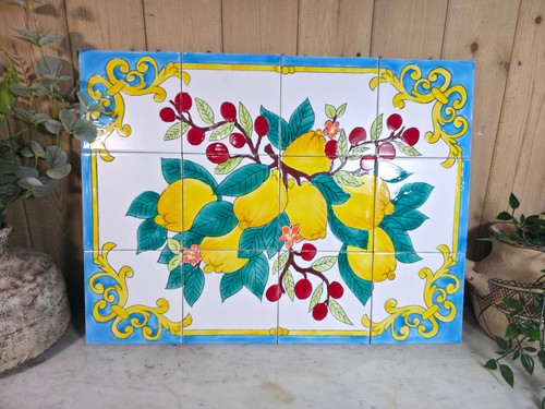 Italian ceramic hand painted - hand,