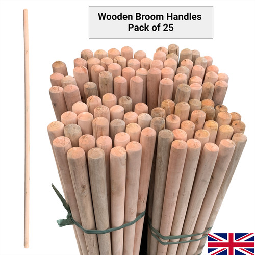 Long wooden broom - long,