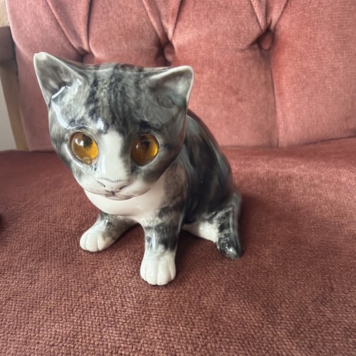 Small mike hinton ceramic cat - hinton,