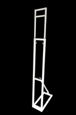Extendable white steel - white, display