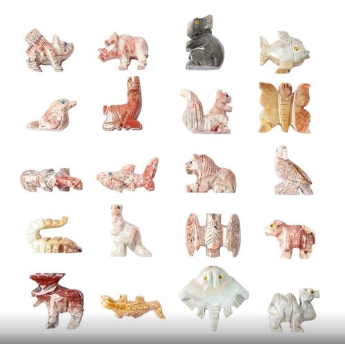 Soapstone crystal animal - soapstone,