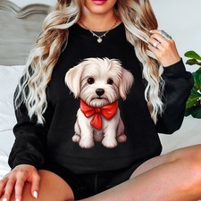 White Maltese Puppy Dog