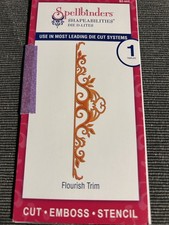 Spellbinders Shapeabilities Die D-Lites Flourish Trim S2-005 Die Cutter